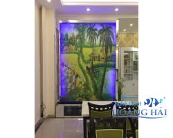 Thác nước trên kính